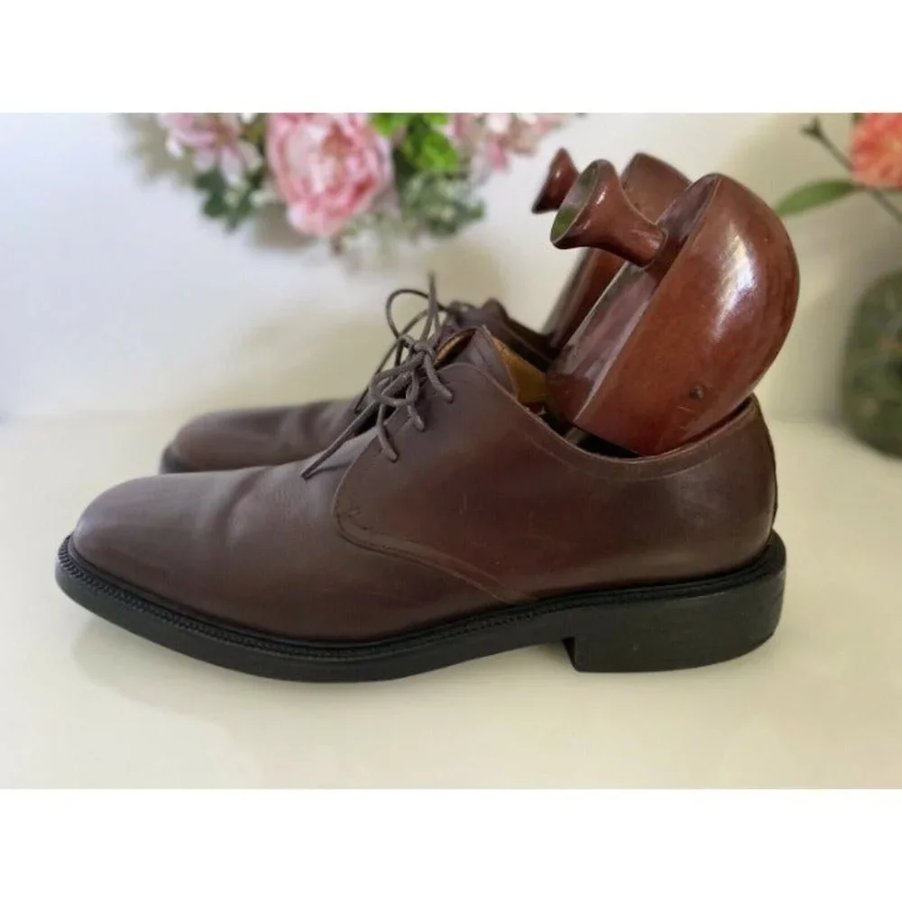 Original Cole Haan City Brown Leather Oxford Dress Shoe Men's 12‎ M Lace Up EUC